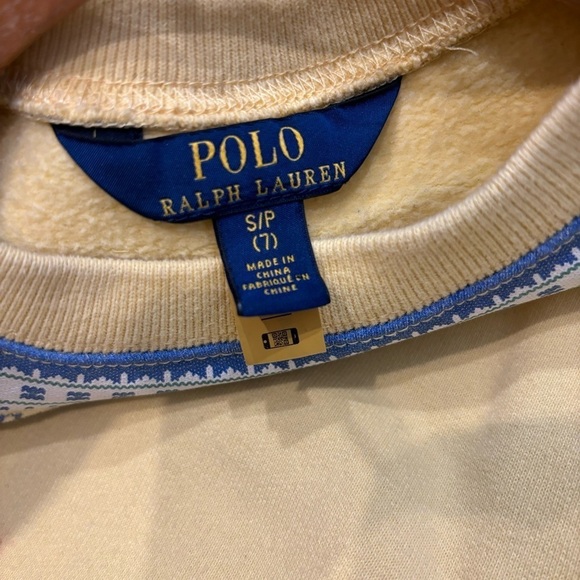 Polo Ralph Lauren Fair Isle Girls sweatshirt size 7 - Picture 6 of 12